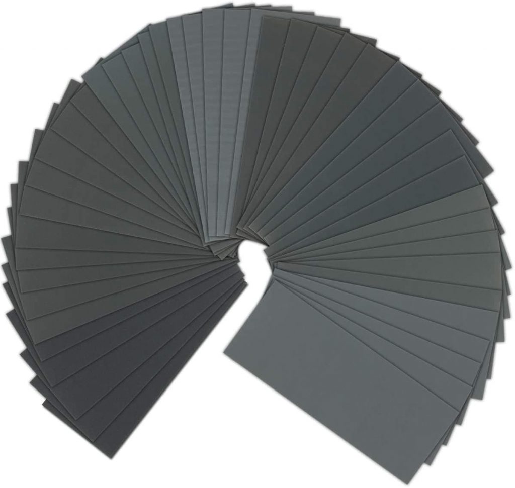 Wet and dry sandpaper to polish aluminum wheels